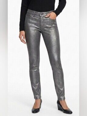 Guess Metallic Gray Jeans Size 28